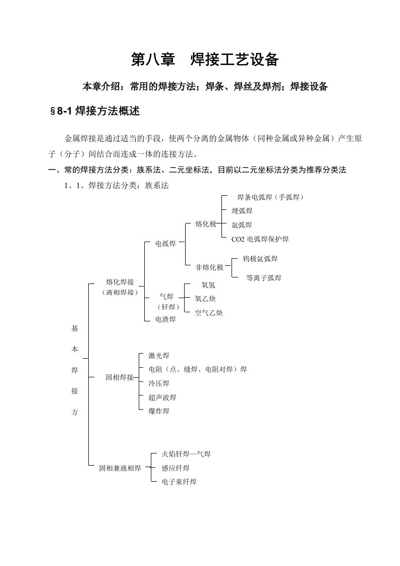 机械制造工艺学教学教案焊接工艺设备