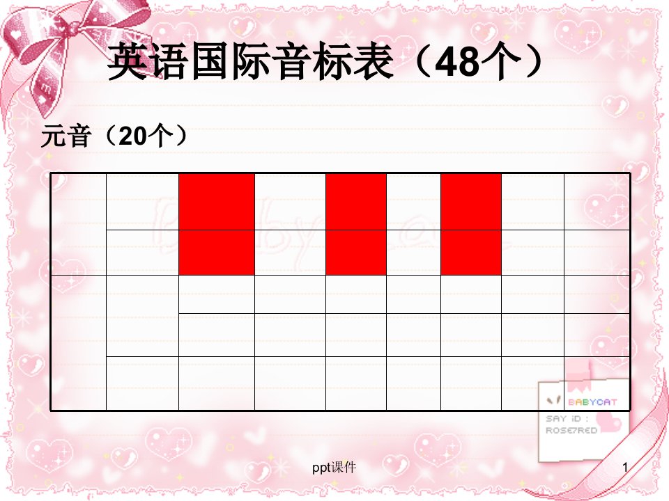 英语音标