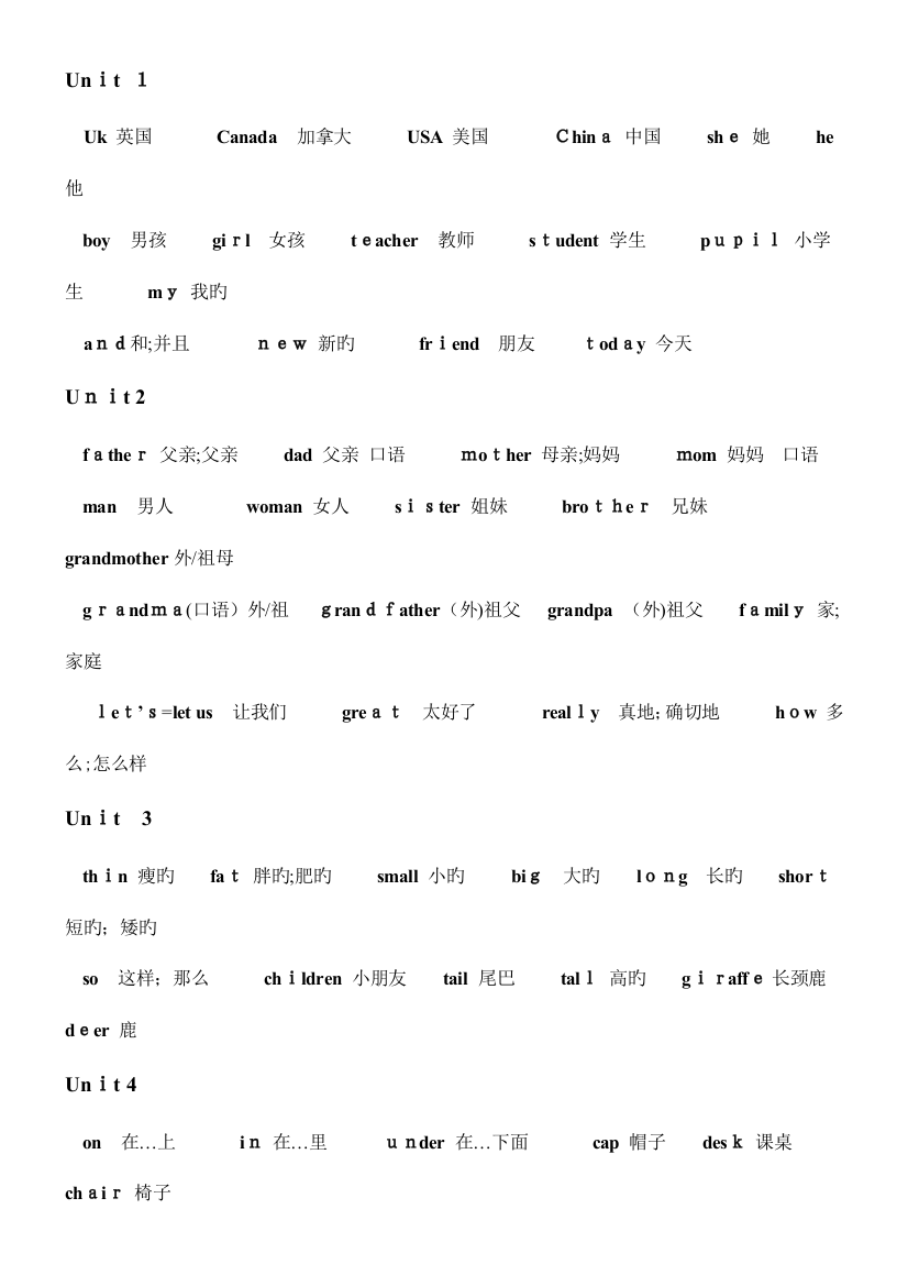 2023年小学英语三年级下册知识点