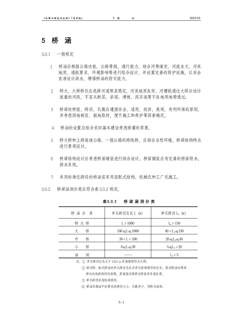 公路工程技术标准路线规范5.桥函