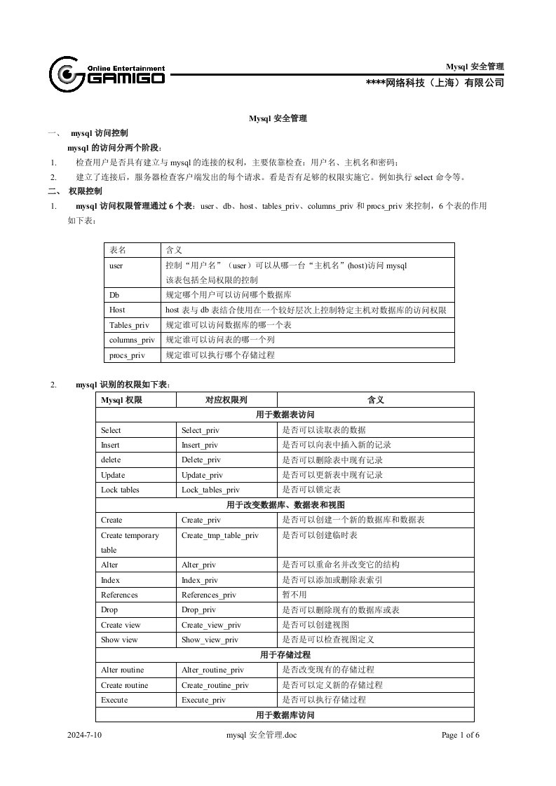 MySQL_DBA_安全管理