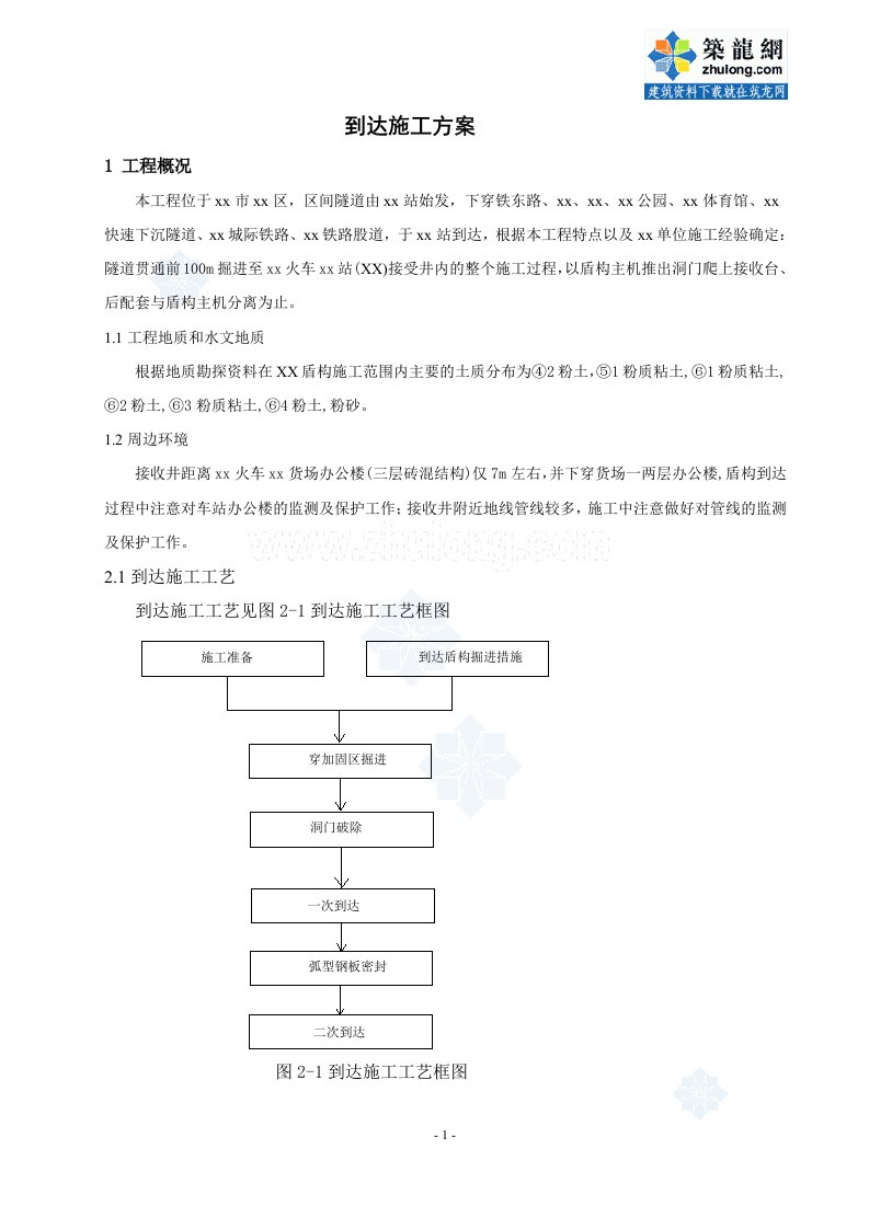 天津地铁工程盾构施工到达施工技术方案