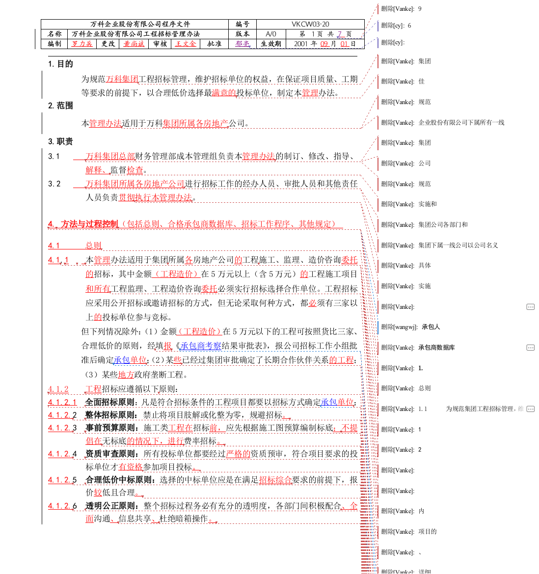 集团颁布的工程招标管理办法