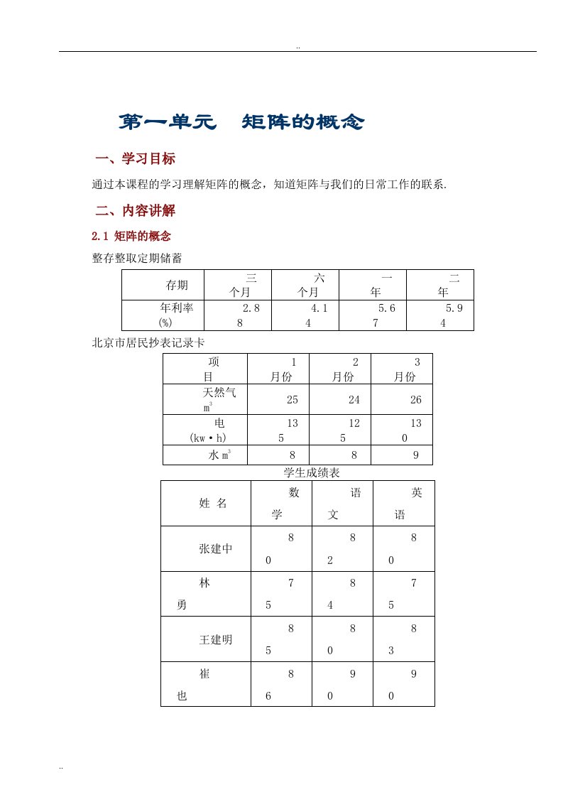 经济数学基础线性代数之第2章