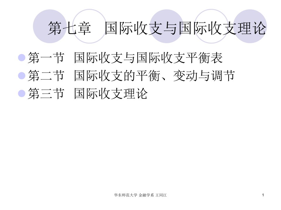 国际金融国际收支与国际收支理论教学PPT