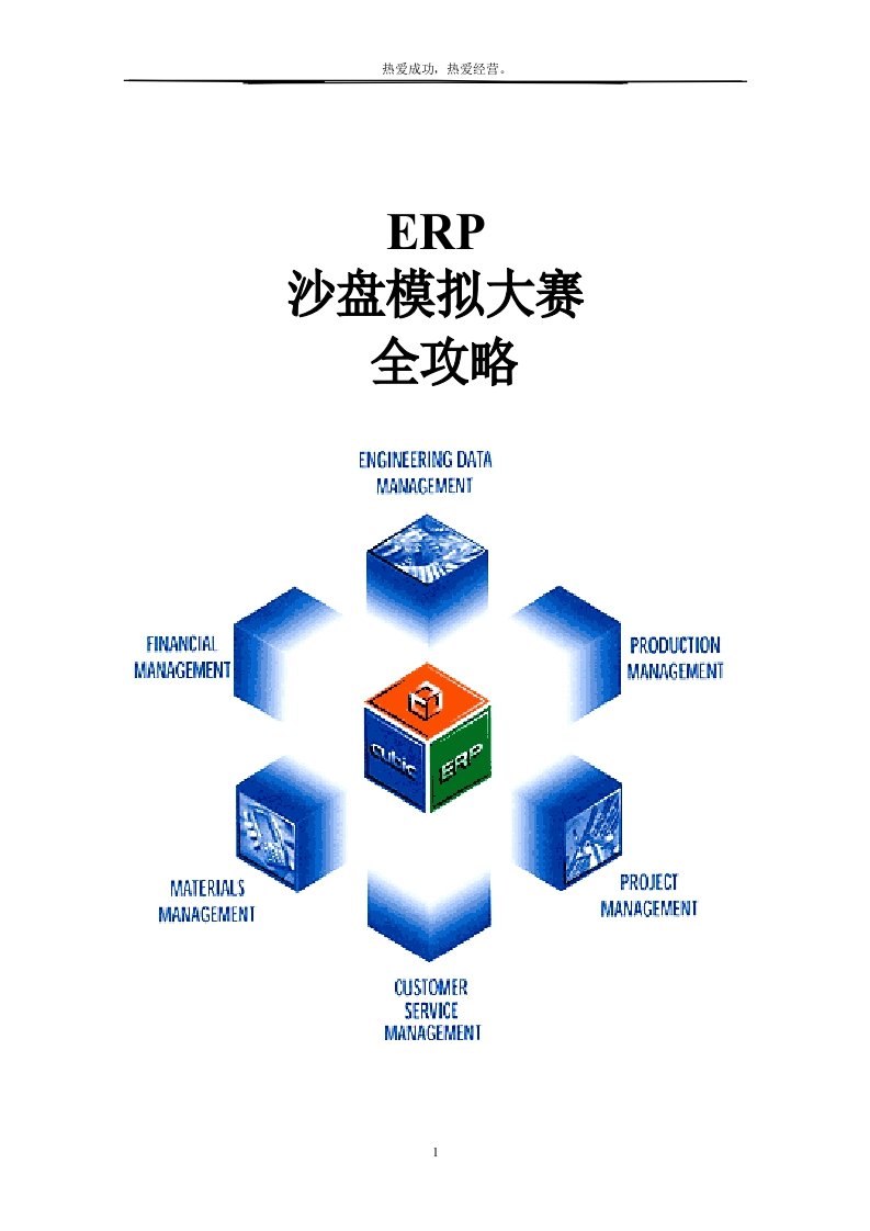 ERP沙盘模拟攻略