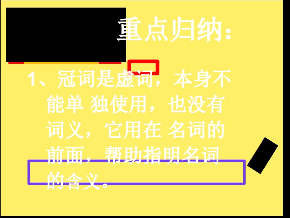 冠词复习小学ppt课件