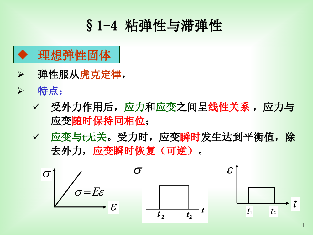 粘弹性和滞弹性ppt课件