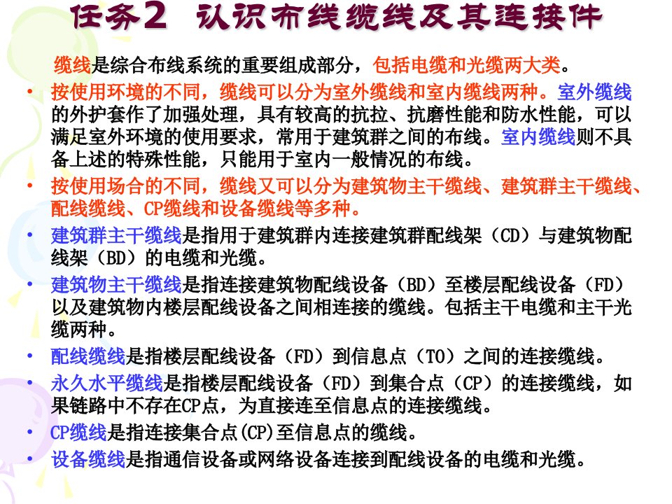 任务2认识布线缆线及其连接件2