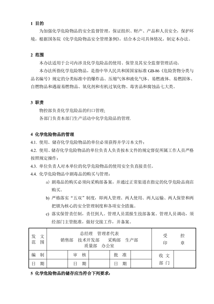 36化学品安全管理制度