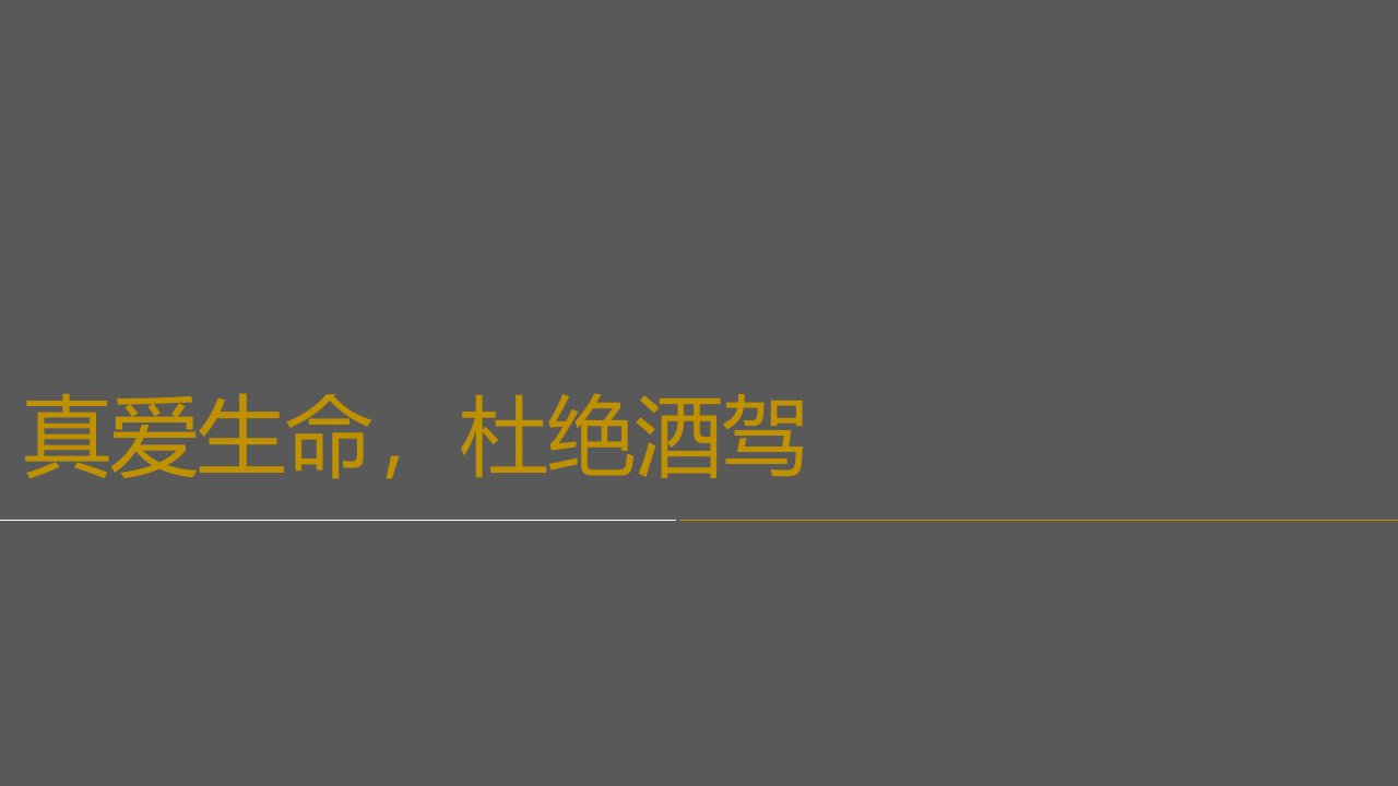 酒驾交通安全警示教育