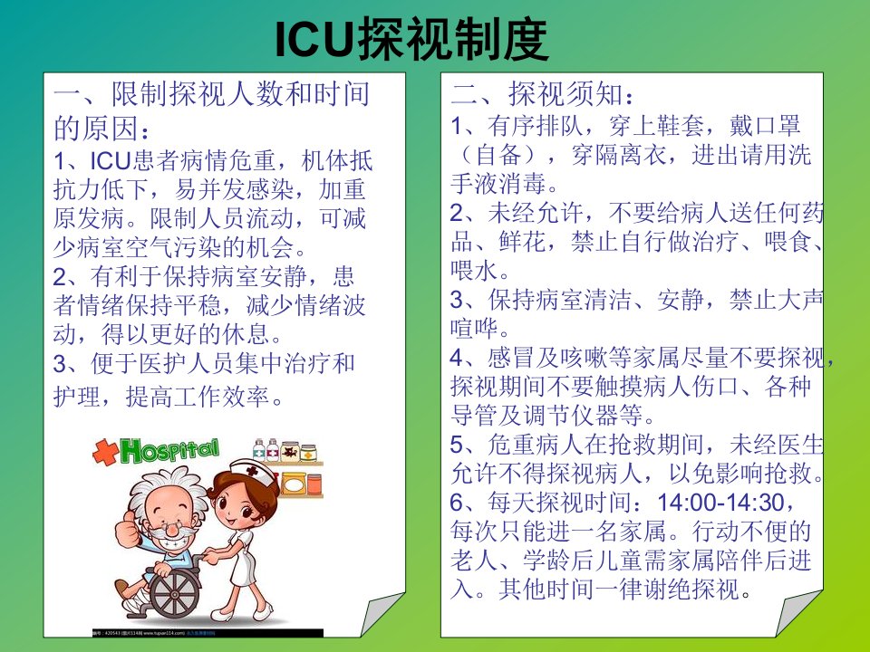 ICU探视制度