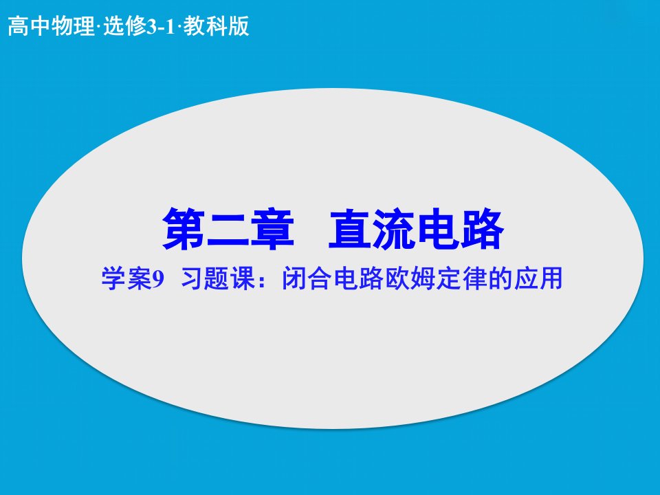 闭合电路欧姆定律的应用课件