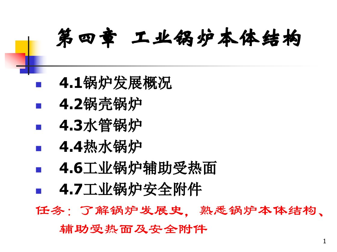 锅炉设备与原理chapter4工业锅炉本体结构