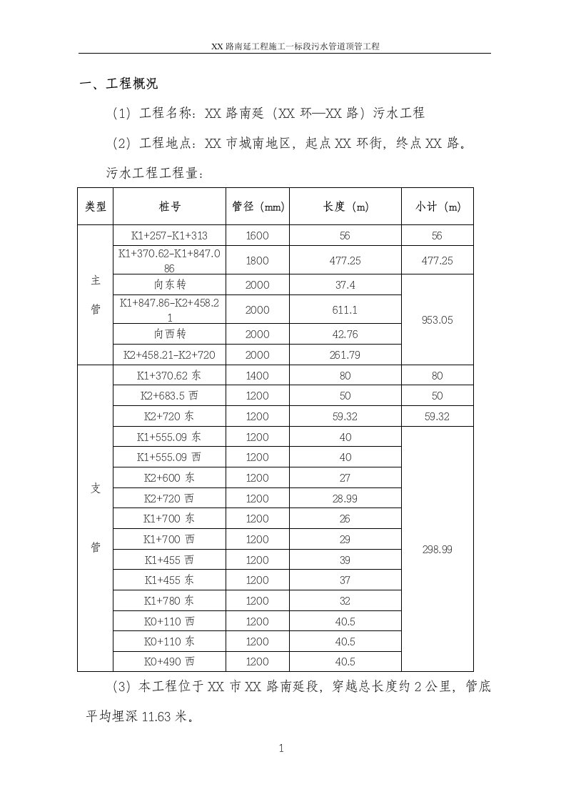 [山西]污水管道顶管工程项目监理细则