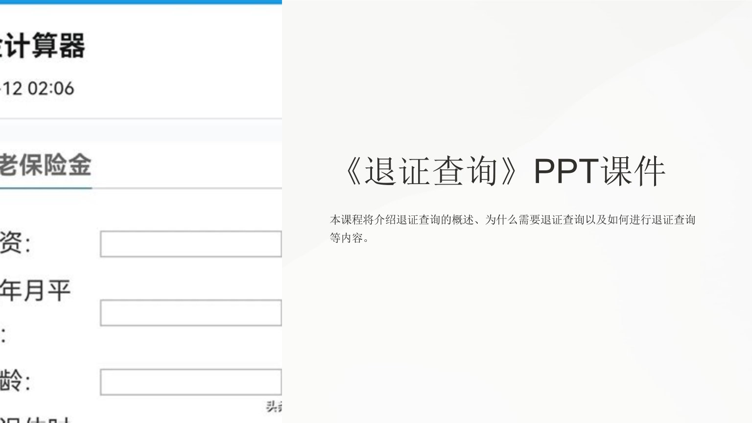 《退证查询》课件