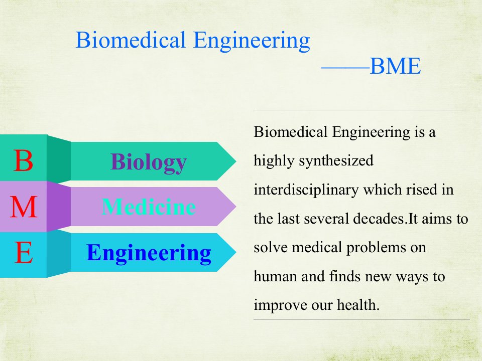 生物医学工程英文简介