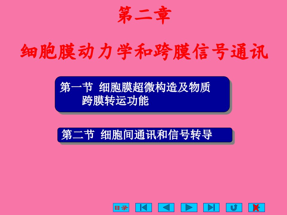 2人体及动物生理学_第二章_细胞膜动力学和跨膜信号通讯ppt课件