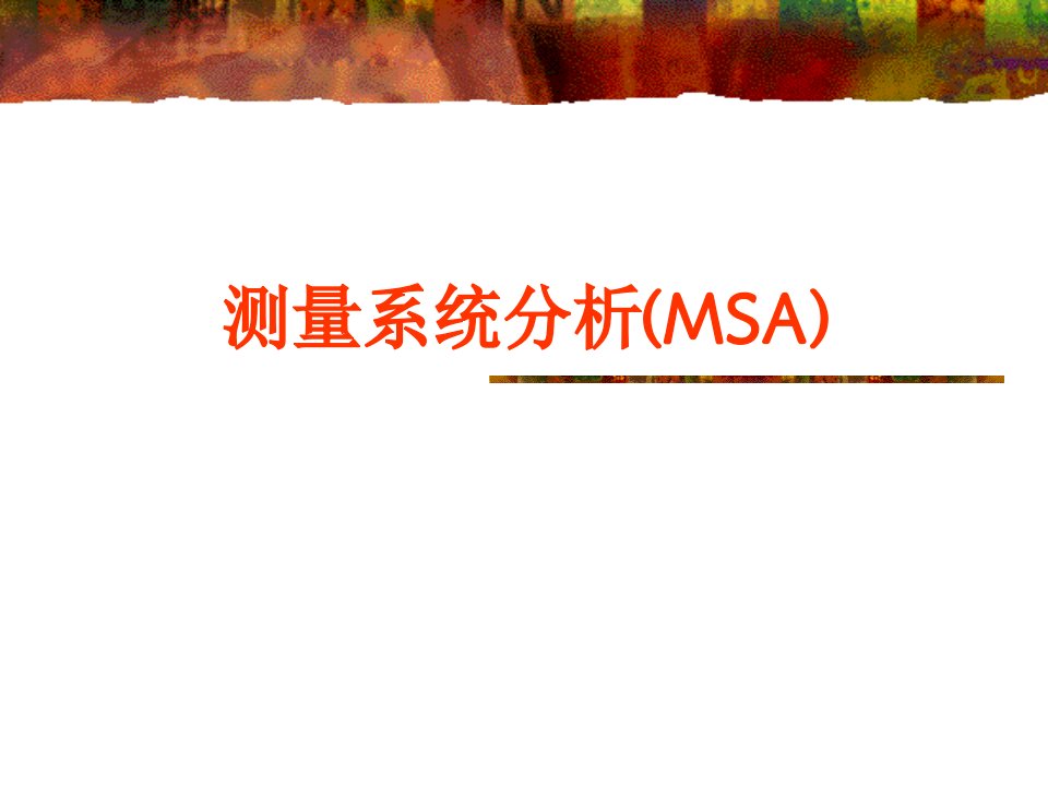 6、MSA培训教材