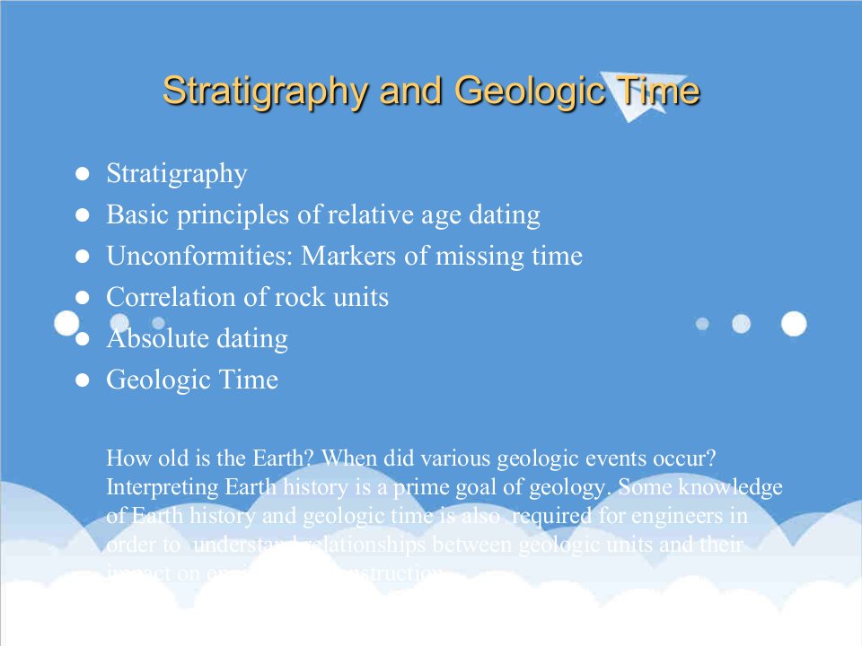 时间管理-stratigrraphyandgeologictime地层与地质时间