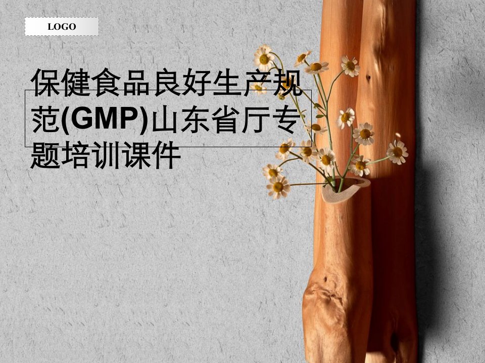 保健食品良好生产规范(GMP)山东省厅专题培训课件