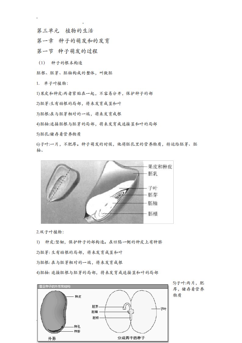 八年级上册生物复习资料