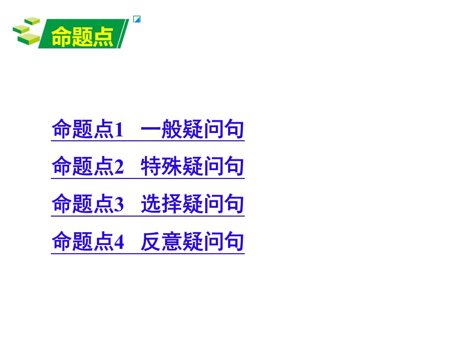 疑问句的种类及用法课件