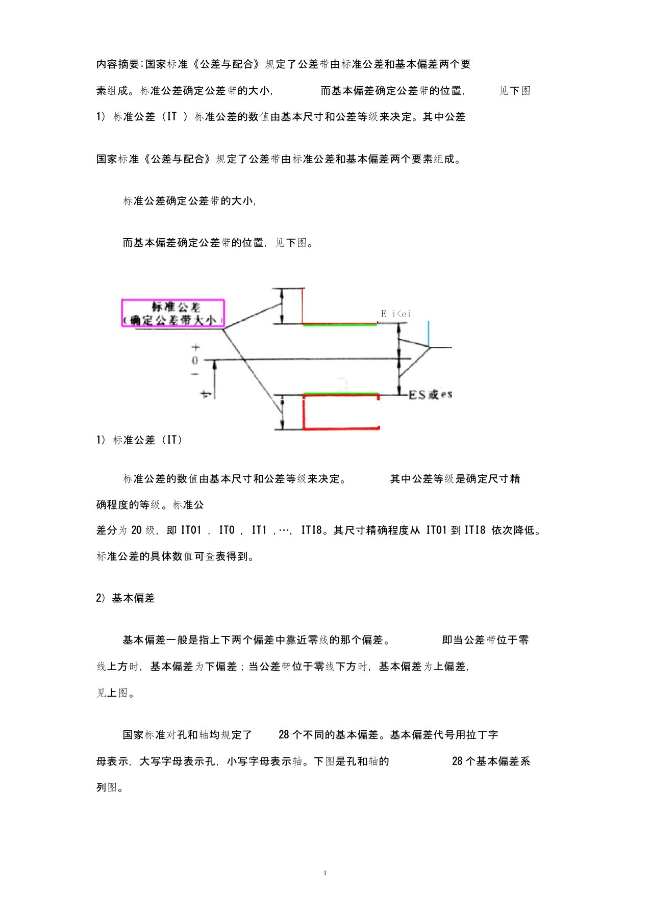 基孔制、基轴制公差带、配合、基本偏差数值表