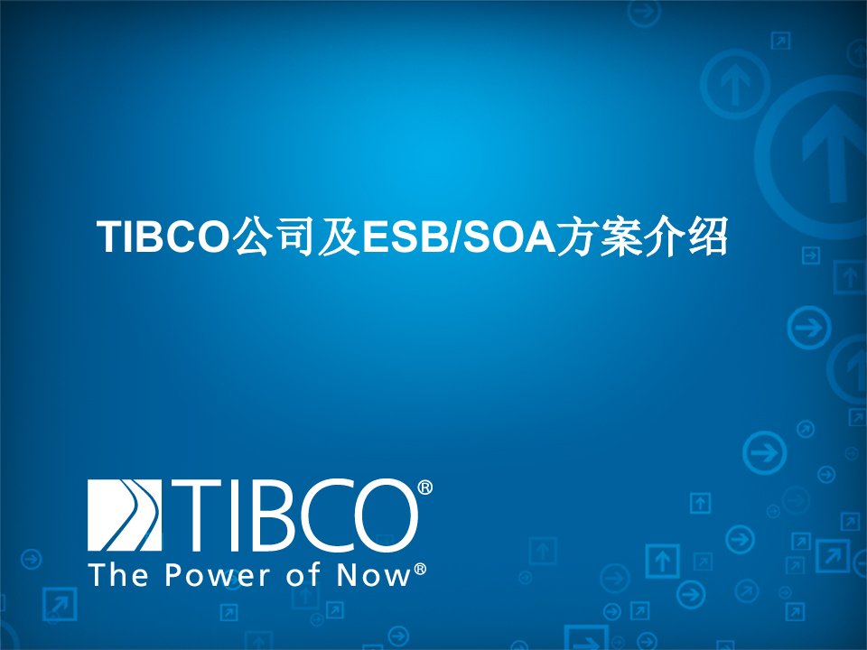 TIBCO公司及ESBSOA方案介绍