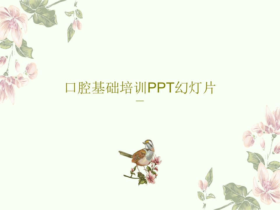 口腔基础培训PPT幻灯片PPT文档163页