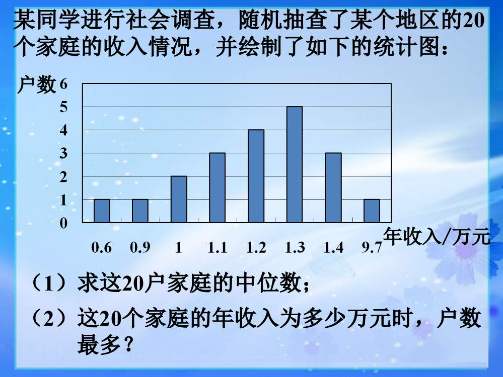 课堂巩固_中位数和众数