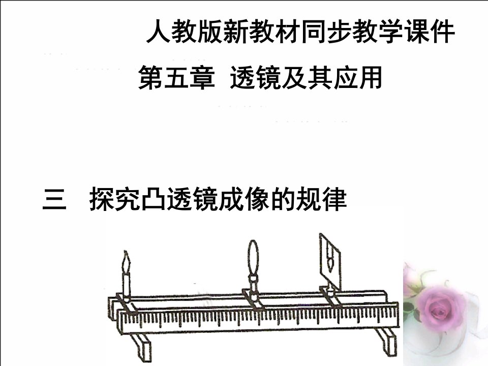 探究凸透镜成像课件