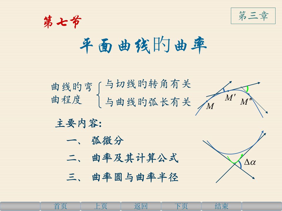 高等数学上37平面曲线的曲率省名师优质课赛课获奖课件市赛课一等奖课件