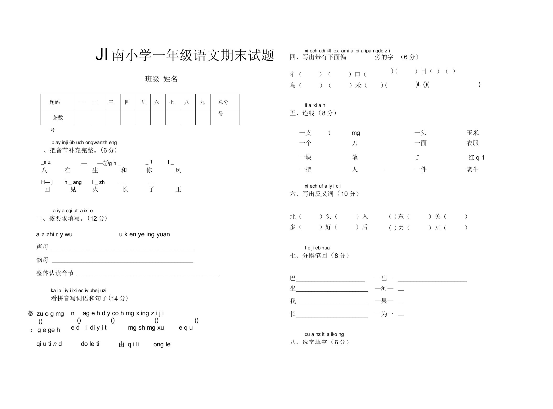 高二历史选修1：第四单元《王安石变法》练习题(含答案)