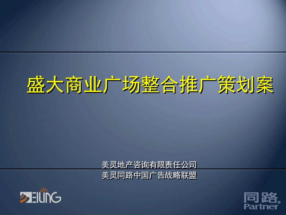 盛大商业广场整合推广策划案