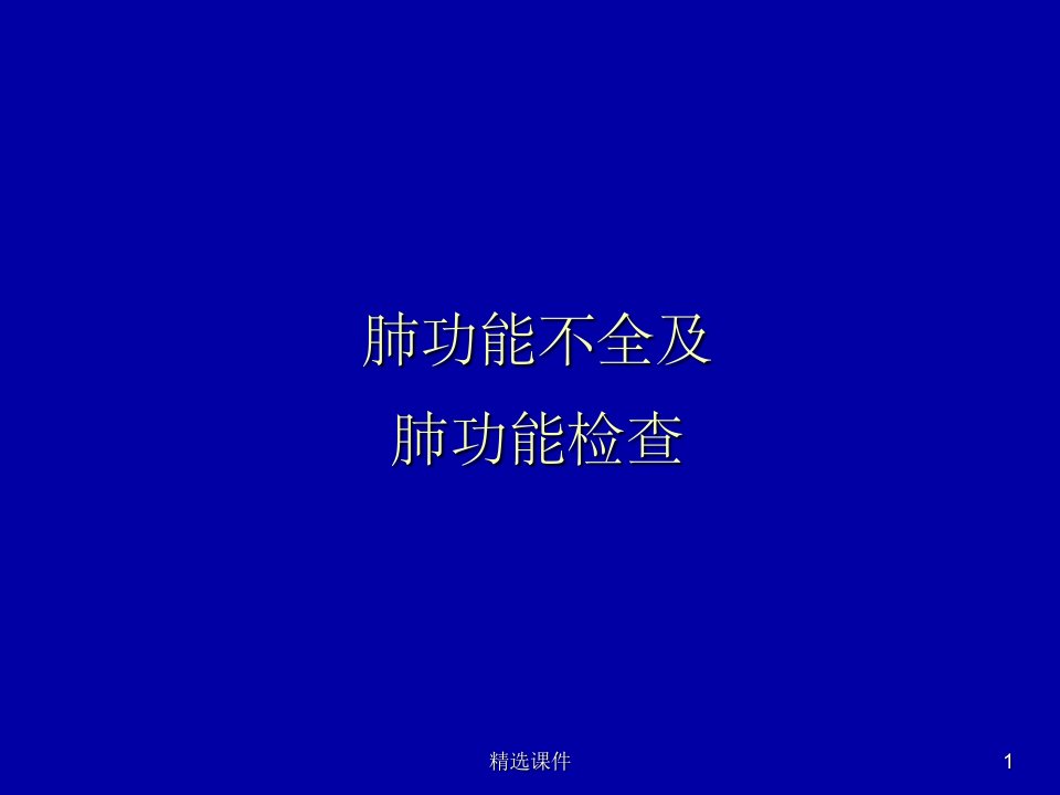 肺生理肺功能ppt课件