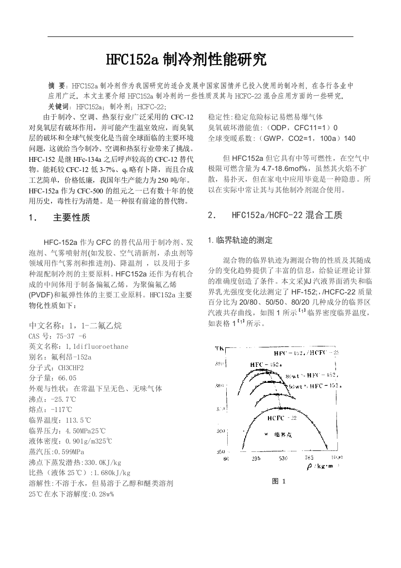 工程热力学论文制冷剂