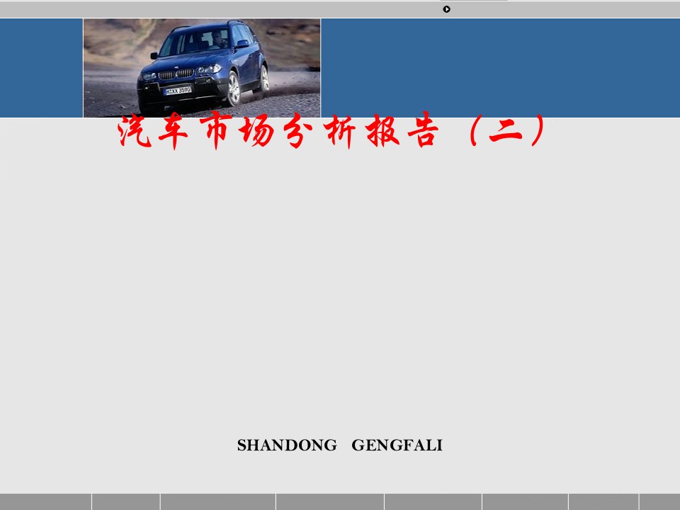 [精选]汽车市场分析报告