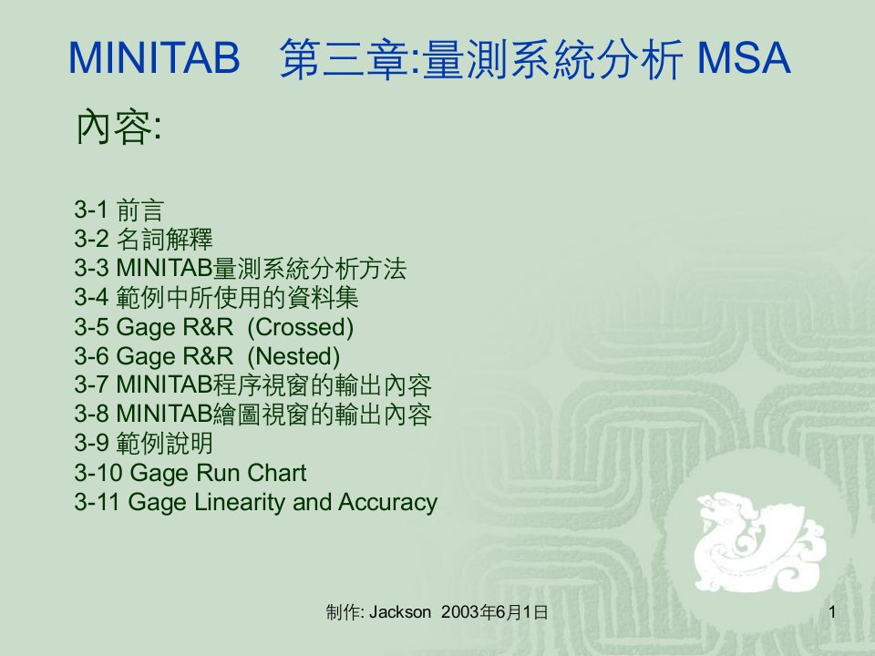 MINITAB-MSA