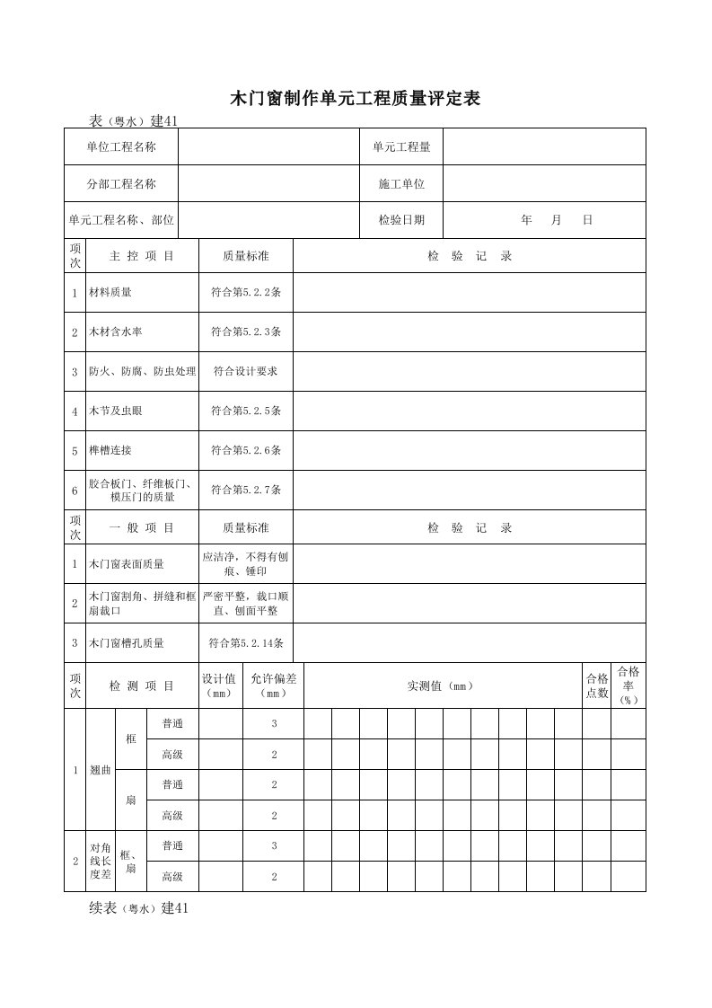 工程资料-表粤水建41