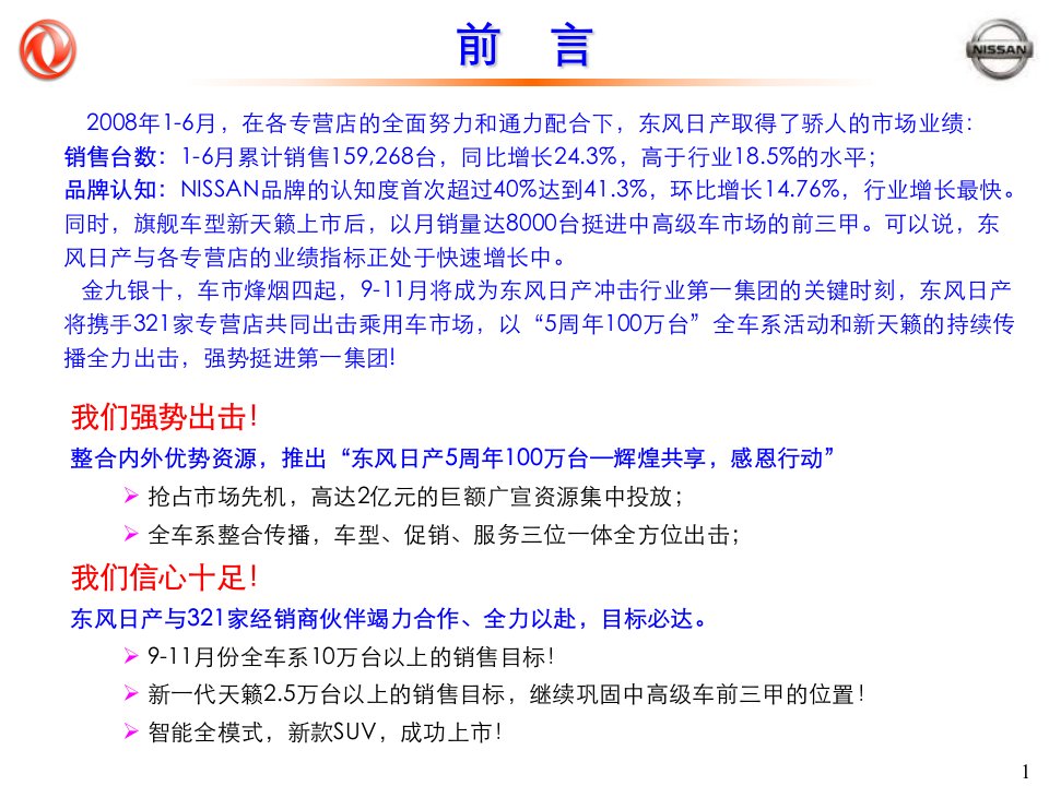 东风日产整合营销活动专营店指引手册课件