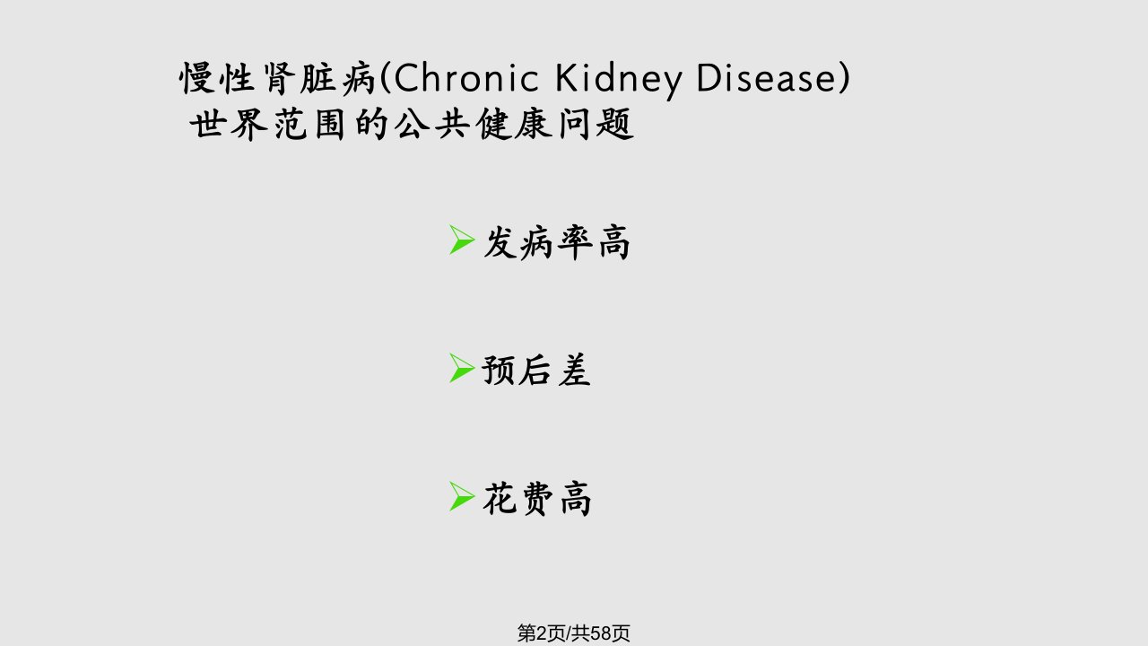 提高对肾脏病的认识