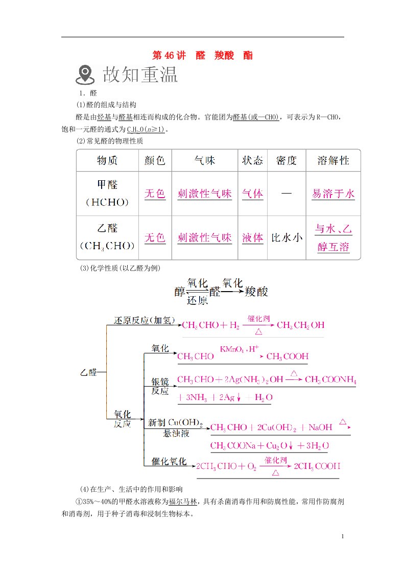 高考化学一轮复习