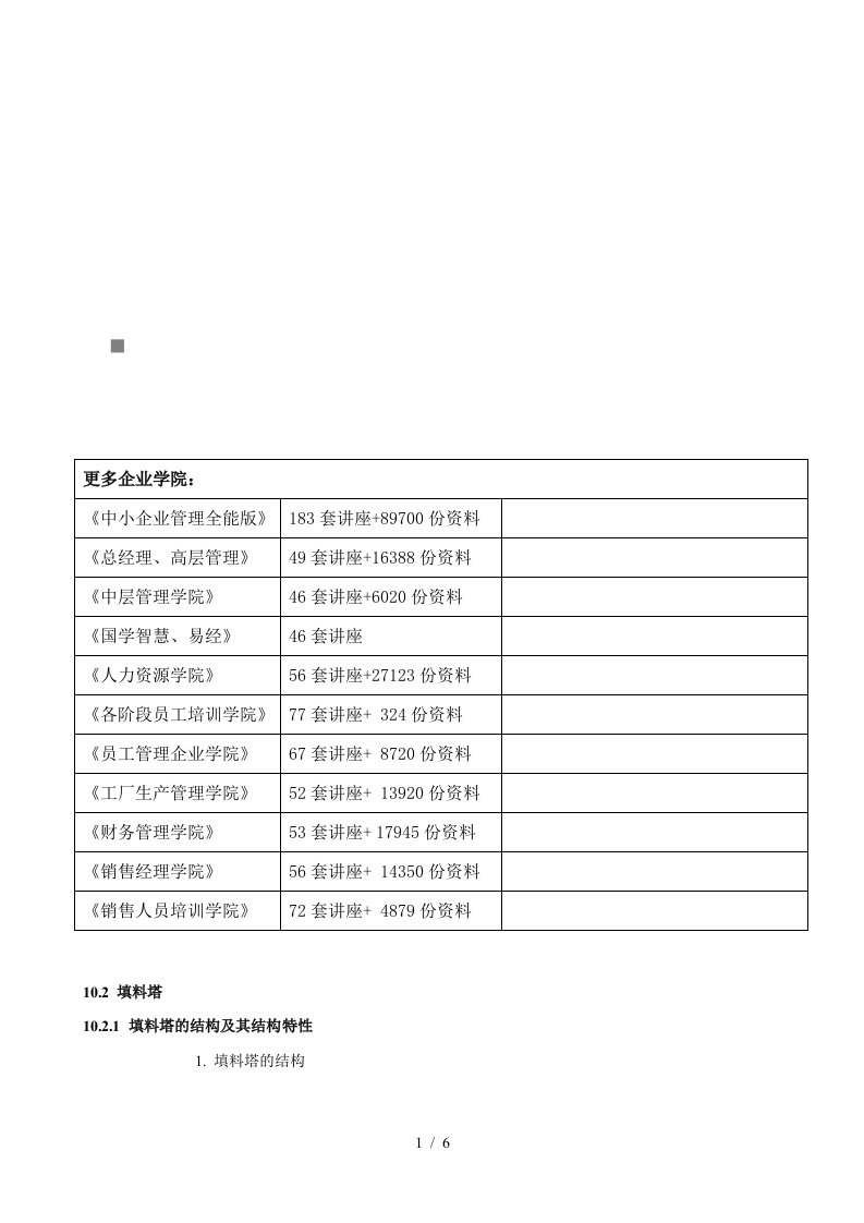 化工设备之填料塔