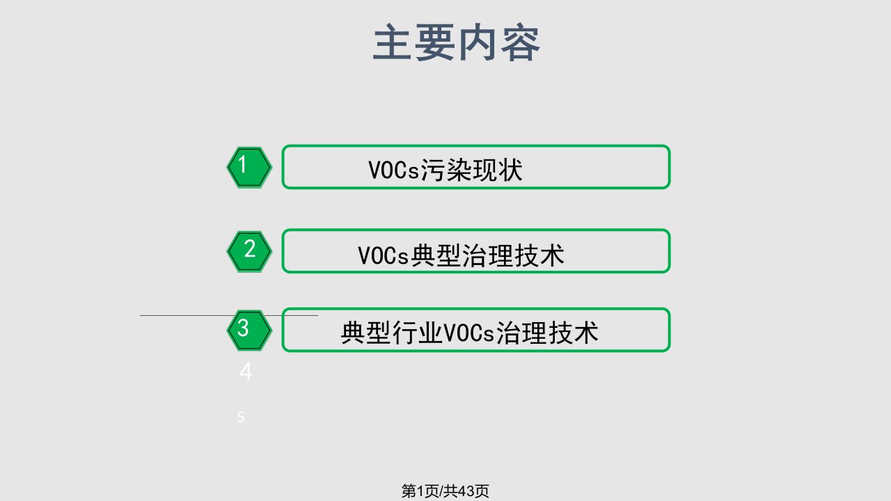 挥发性有机物治理技术PPT课件