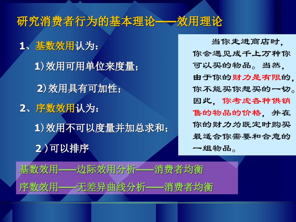 教学课件第三讲消费者行为理论