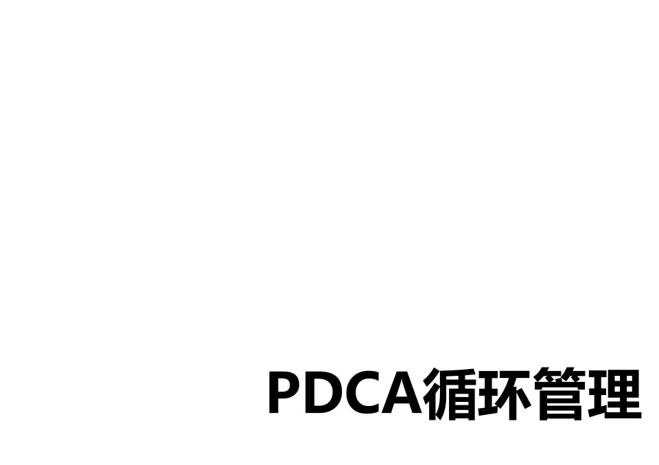 PDCA循环管理PPT课件