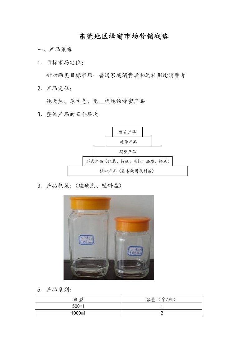 东莞地区蜂蜜市场营销战略