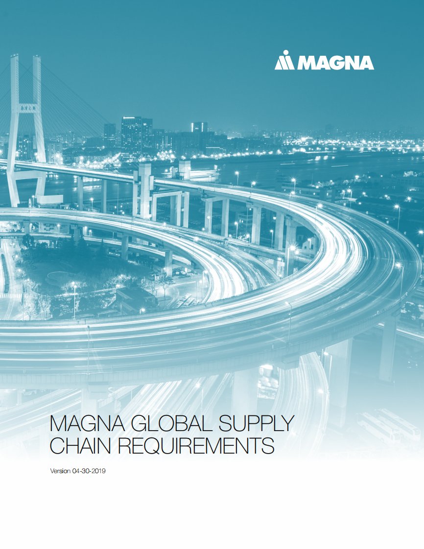 麦格纳全球供应链需求MAGNA-global-supply-chain-requirements