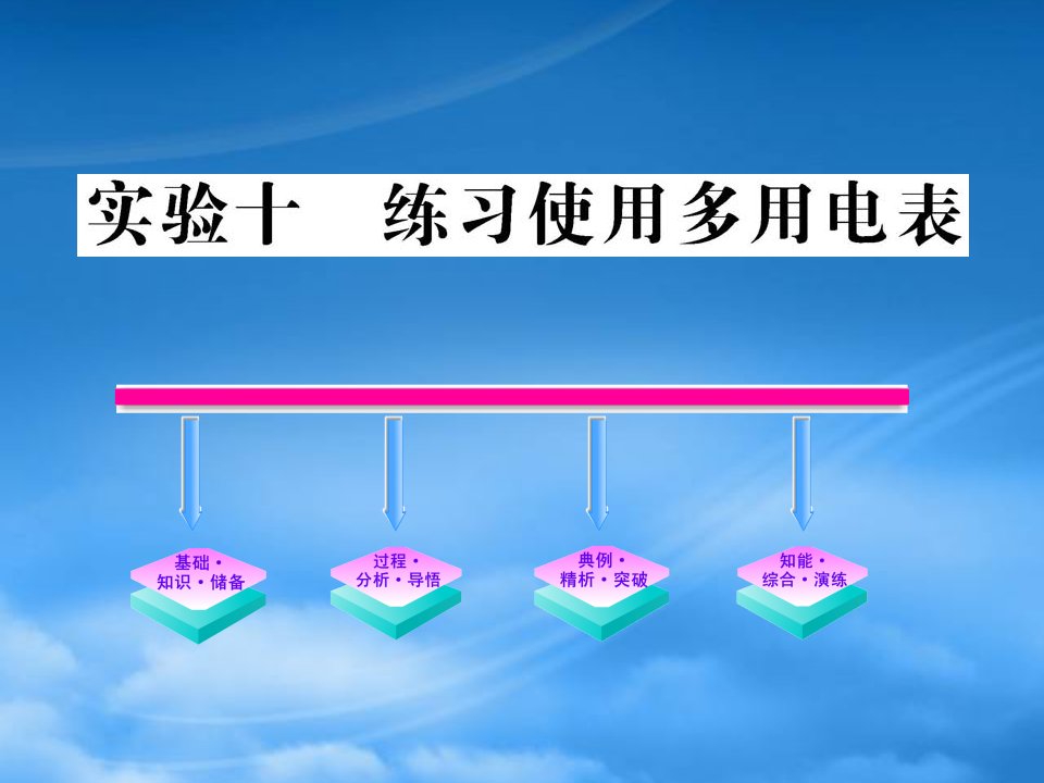 广东省深圳市高二物理《练习使用多用电表》课件